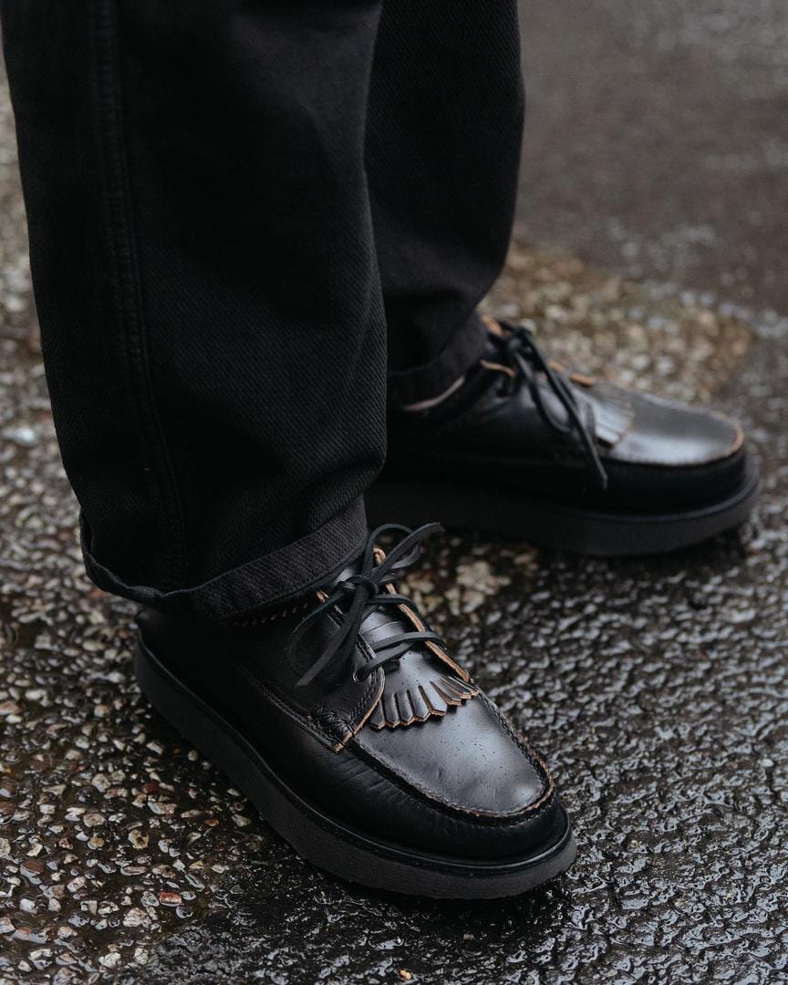 Yuketen Blucher Rocker w/Kiltie Black – Clutch Cafe