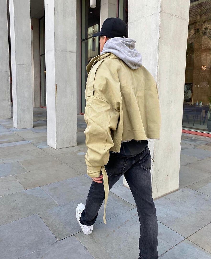 Cropped M65 Jacket - Khaki | mnml