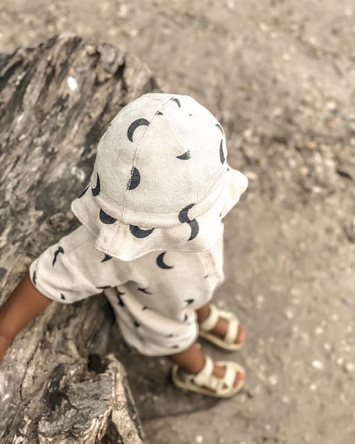 Pebble Midnight Terry Beach Romper | Organic Zoo