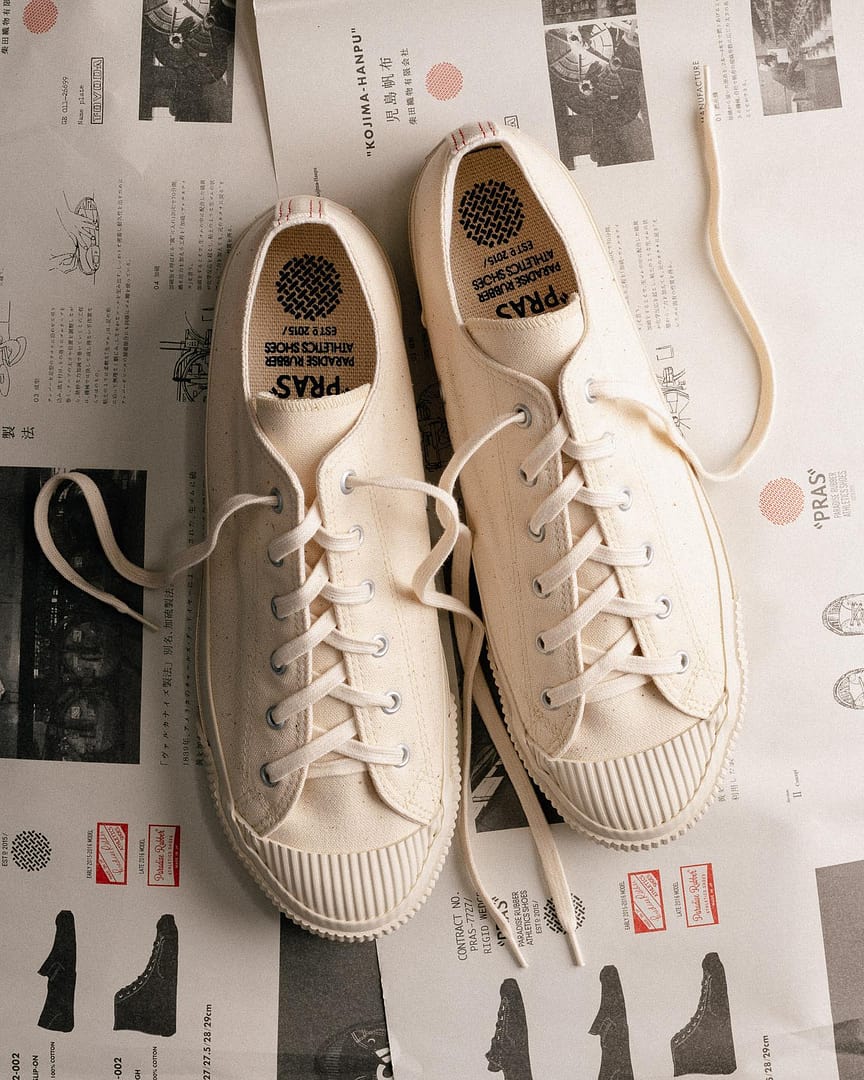 Pras Shellcap Low Sneakers Kinari Off White Clutch Cafe