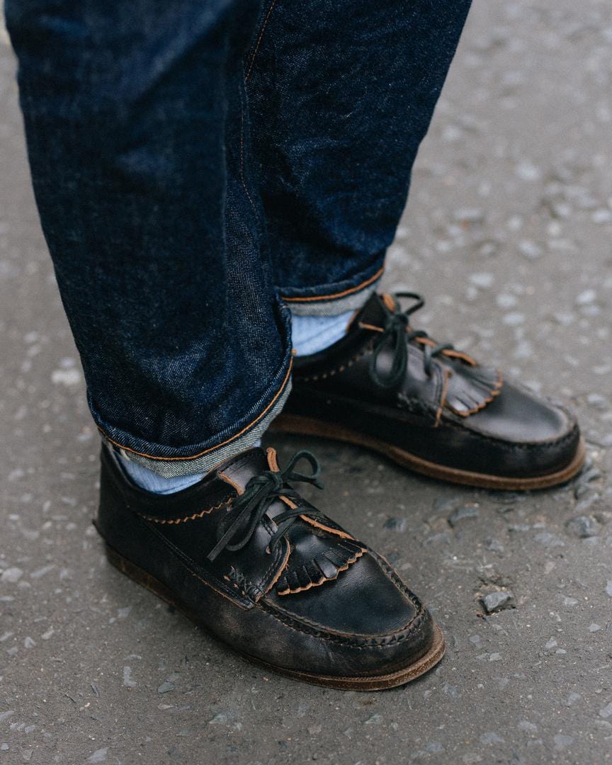 Yuketen Blucher w/Kiltie w/Camp Sole G Black – Clutch Cafe