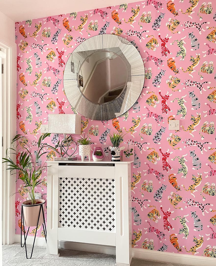 Décor Mural 3D Pink Squid Hills 72cm - Poster Sans Cadre / Sticker Déco Intérieur AJ Jenny