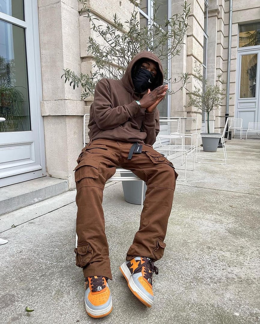 CARGO W32  PANTS STONE ”BLACK”