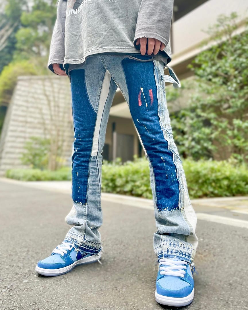 SPLASH INK STITCH FLARE DENIM:スプラッシュインクステッチ SPLASH INK STITCH FLARE DENIM:スプラッシュインクステッチ