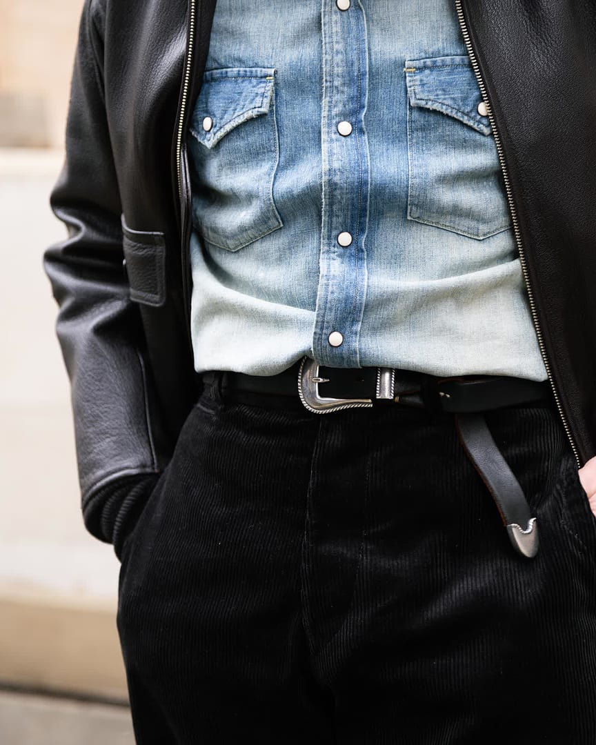 Vintage Works DH5738 Chasin' Belt Black – Clutch Cafe Vintage Works DH5738 Chasin' Belt Black – Clutch Cafe