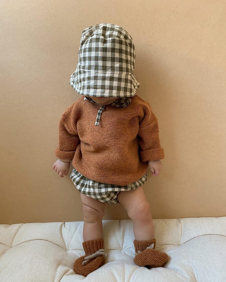 Rompersとhat2点セット Beach 【たそ】organiczoo