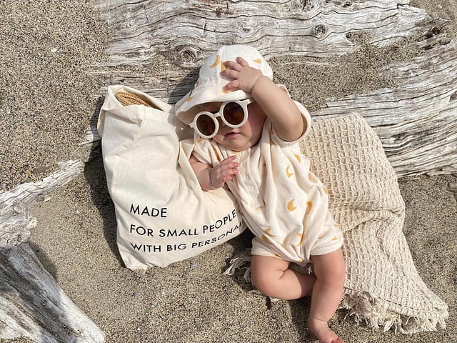 Honey Midnight Terry Beach Romper | Organic Zoo