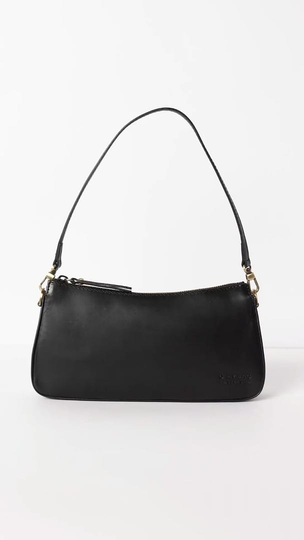 07 14 Leather Shoulder Bag, Blue, New Without Tags | eBay
