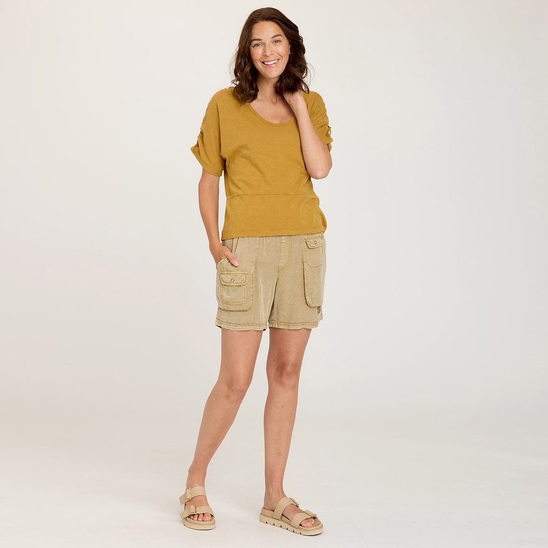 Wyss Short in Distress Wash Linwood