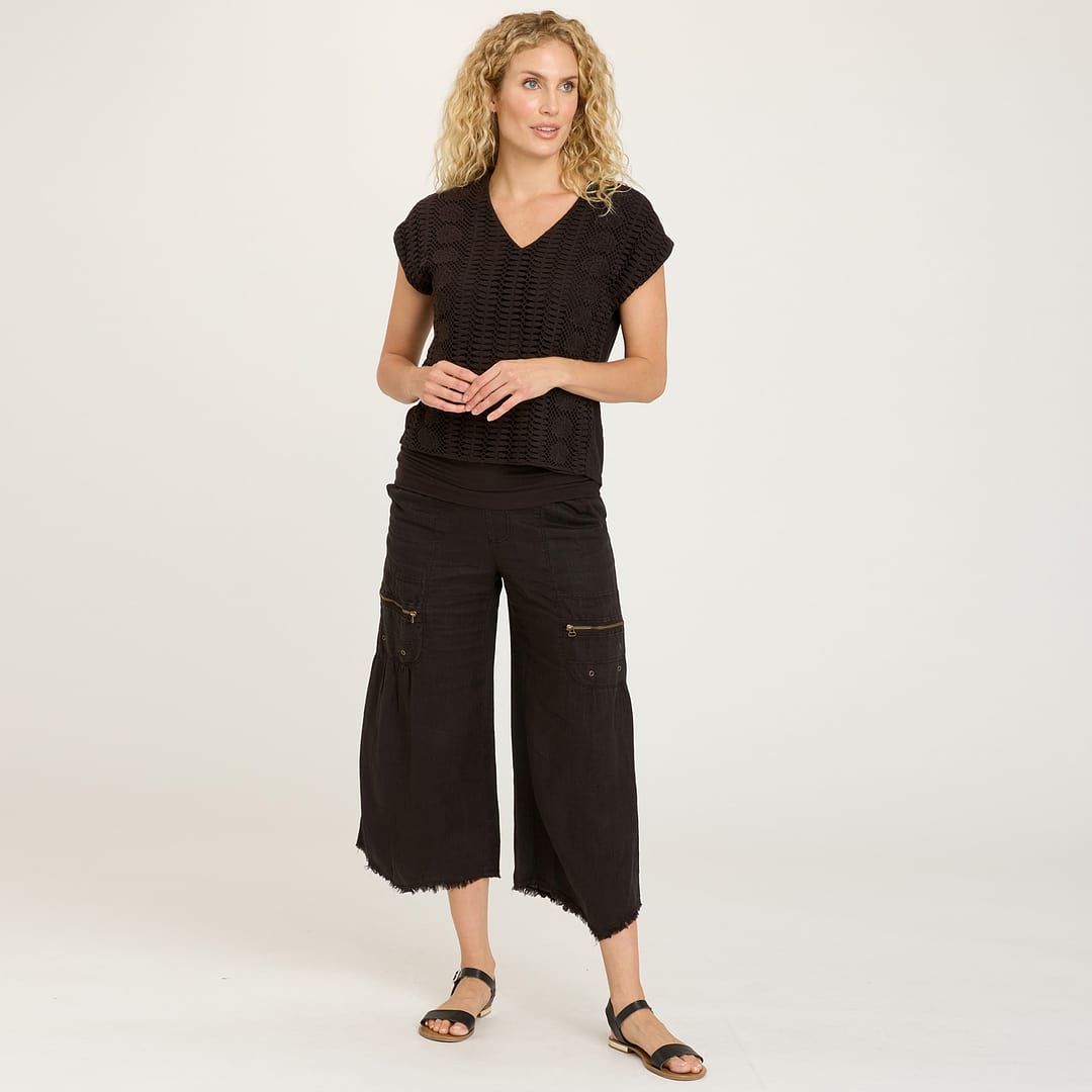 eaphi wave line sheer tops