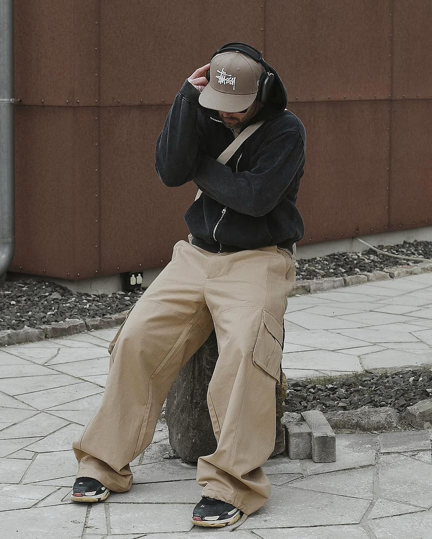W1 Cargo Pants Beige – BLACKTAILOR