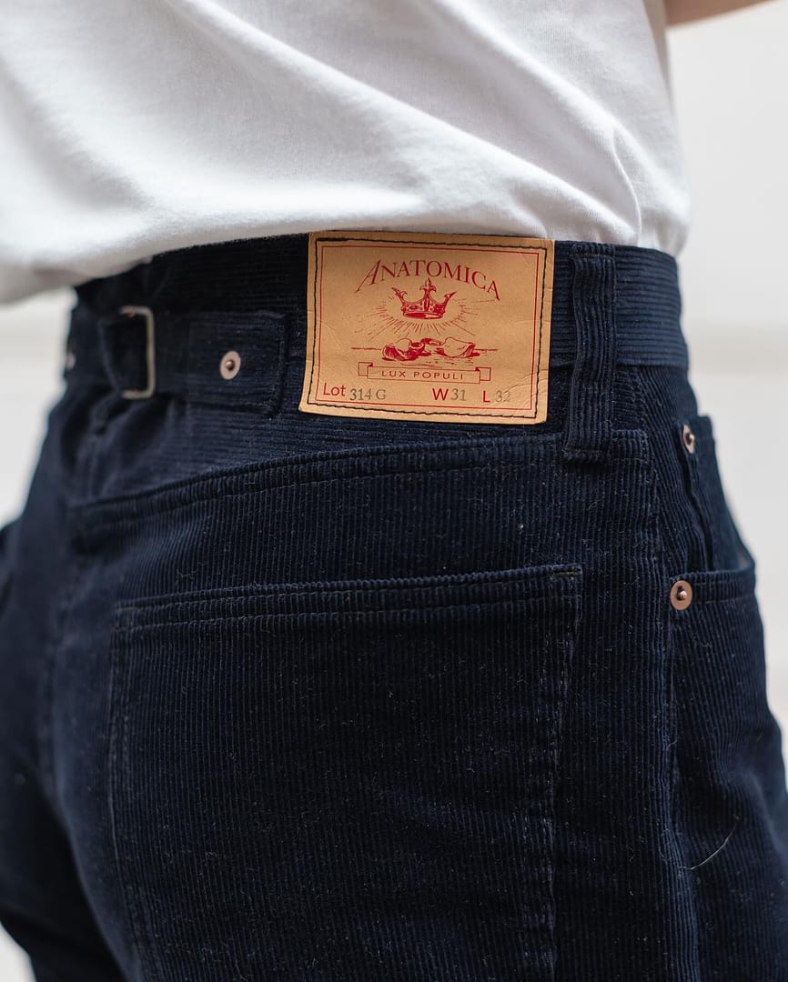 Anatomica 314 Gary Corduroy Trousers Navy – Clutch Cafe