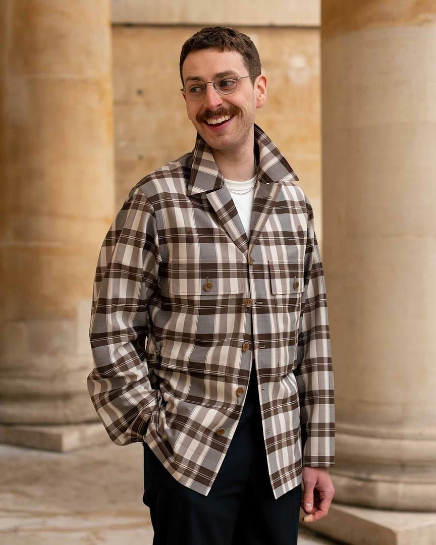 COHERENCE FOUFOU II NAIL HEADTWEEDJERSEY（Jacket Kees in