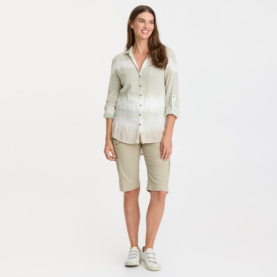 トップス CARAVAN Porter Blouse in Caravel Wash Meadow