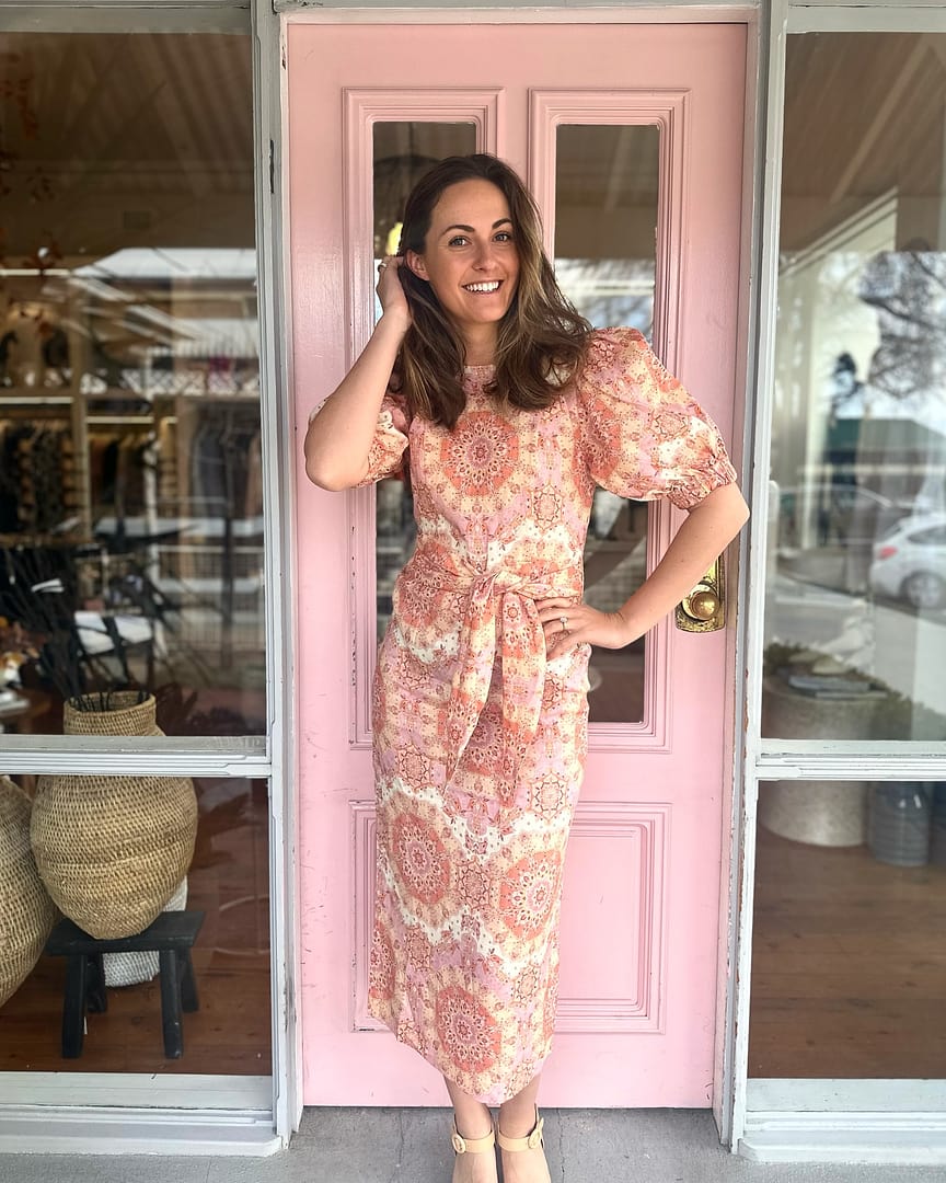 【新品未使用品】Montecristo French Sleeve Dress flared-sleeve dress | esseism