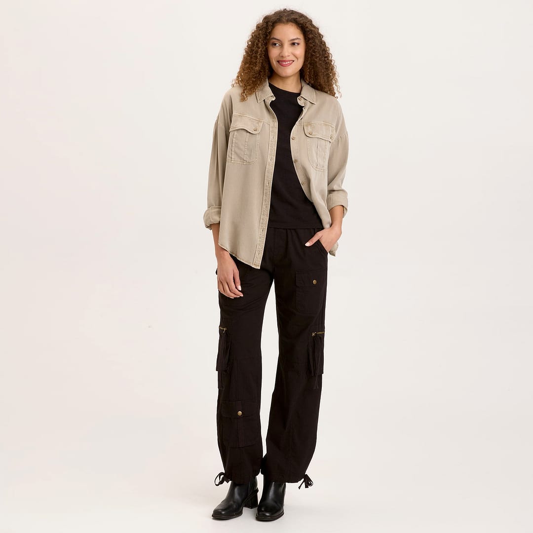Poplin Chaucer Pant in Black Poplin Chaucer Pant in Black