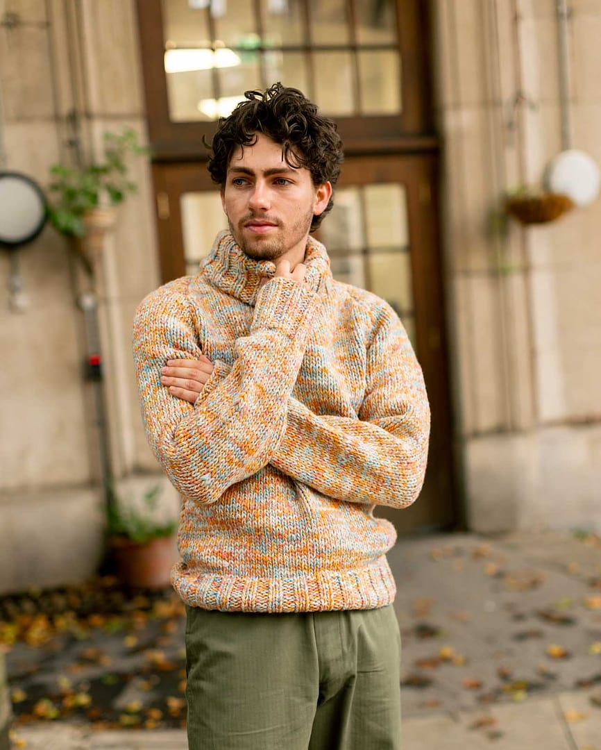 Chamula Turtleneck Pullover Mix Heather – Clutch Cafe