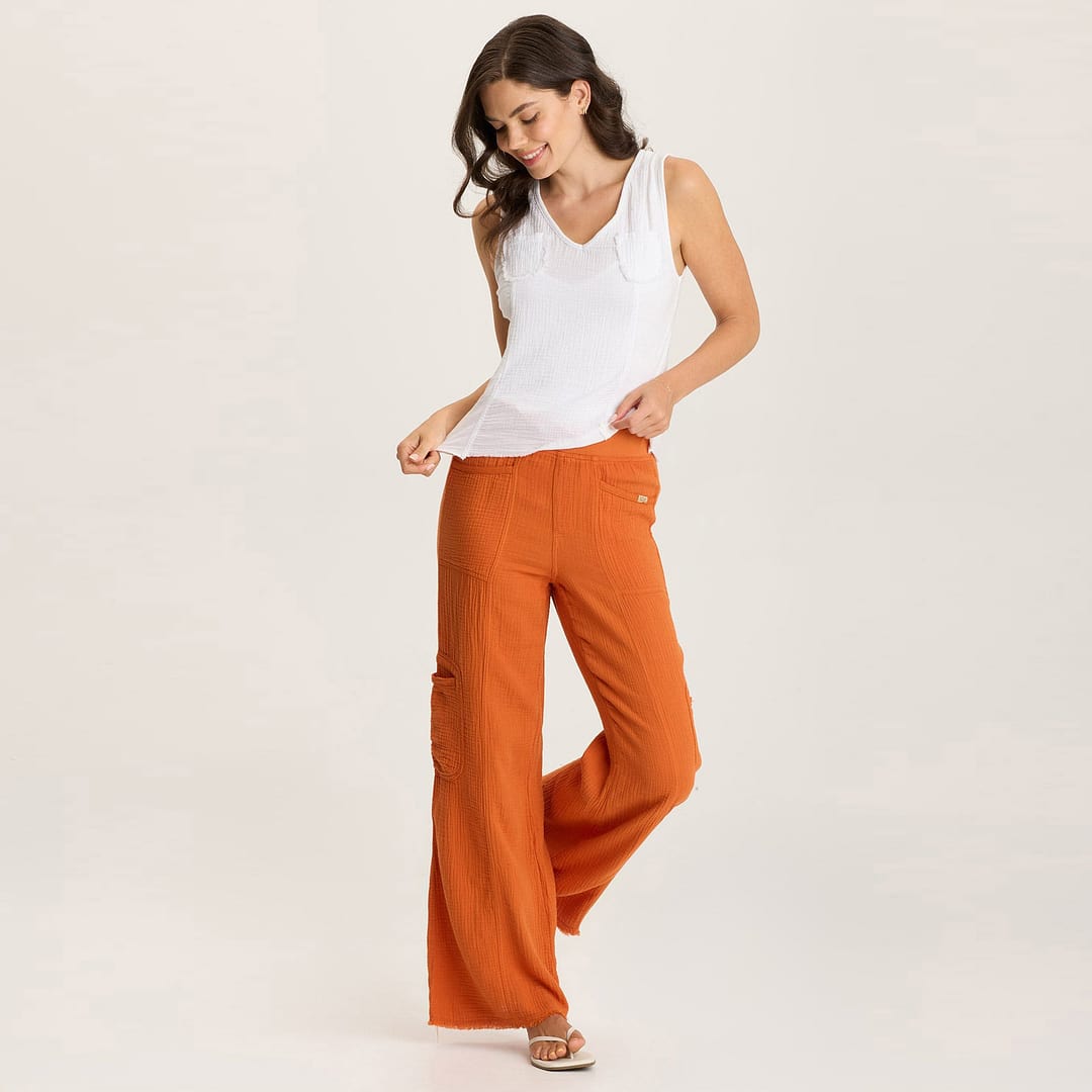 XCVI Rizal Gauze Pocket Flare Pant