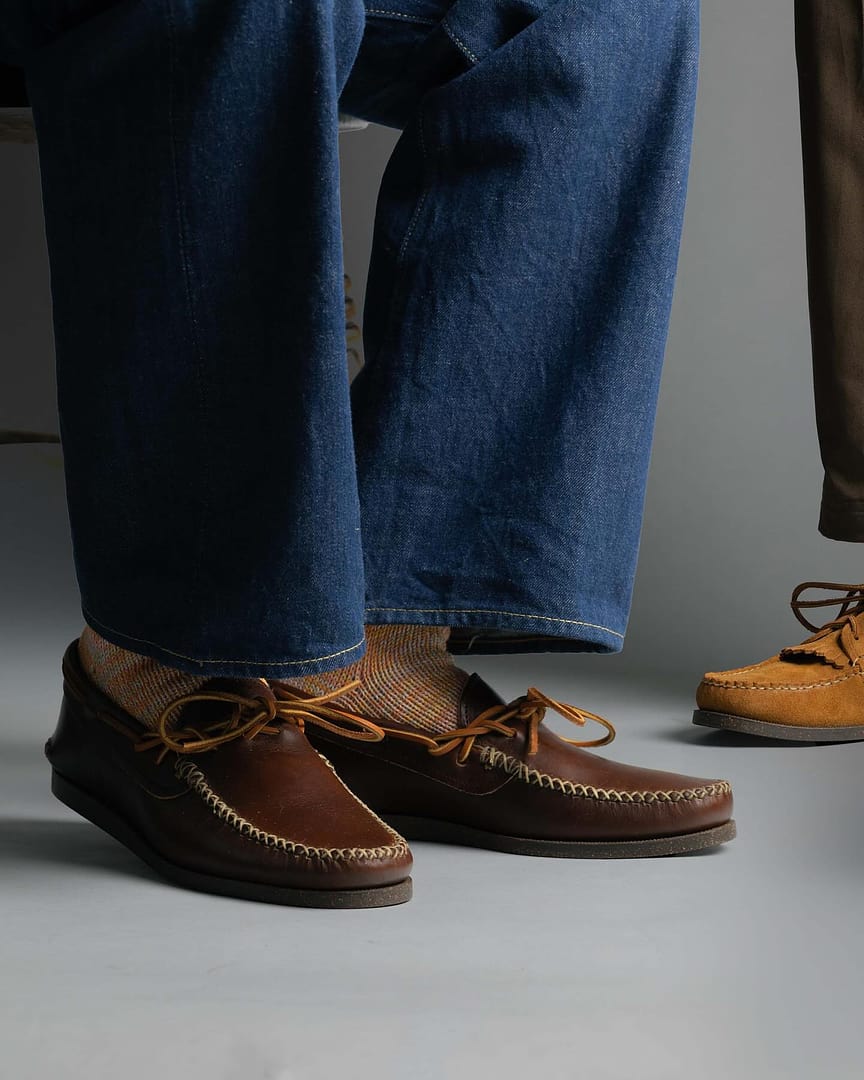Yuketen Canoe Moc w/ Camp Sole G Brown – Clutch Cafe