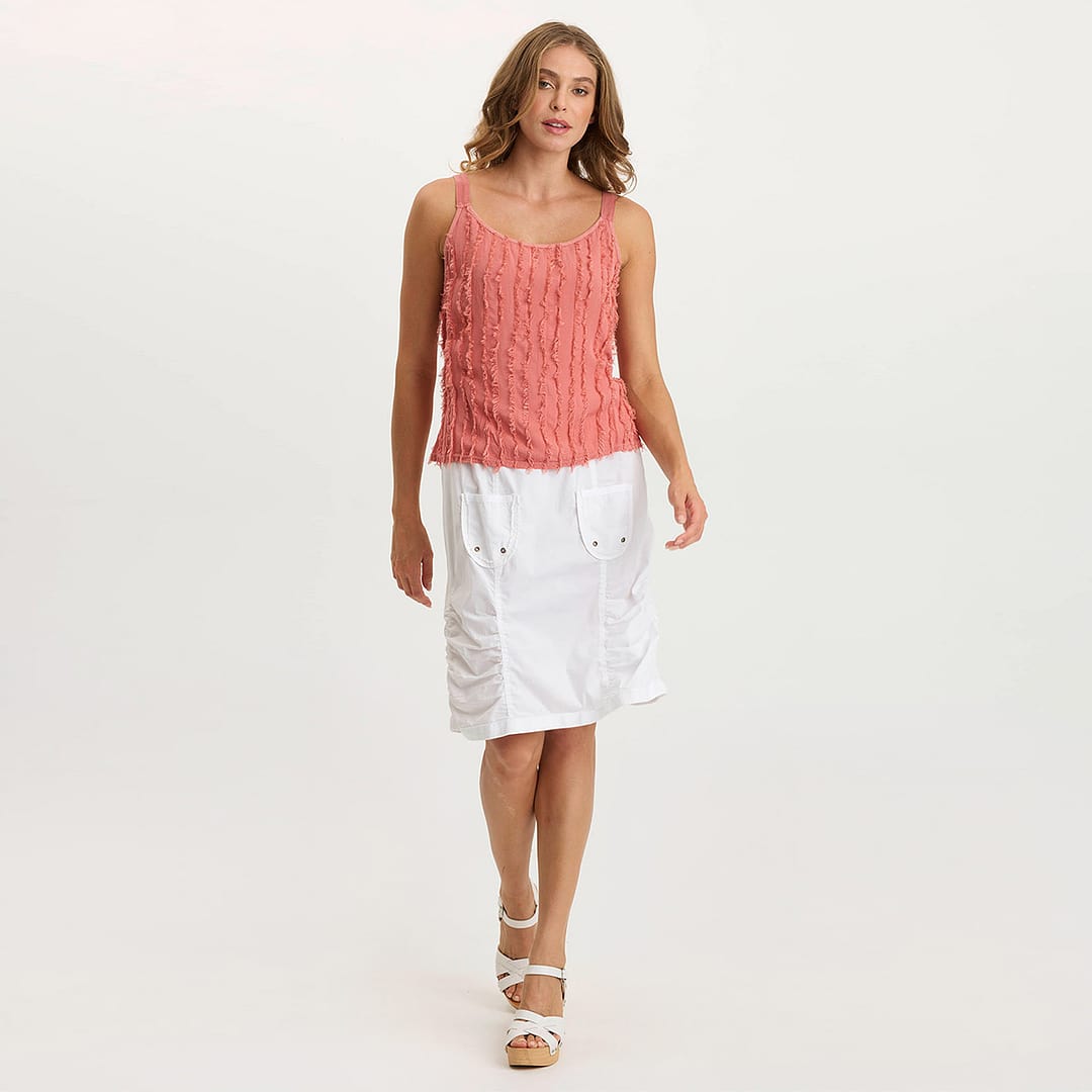 XCVI Haddon A-Line Breezy Stripe Tank