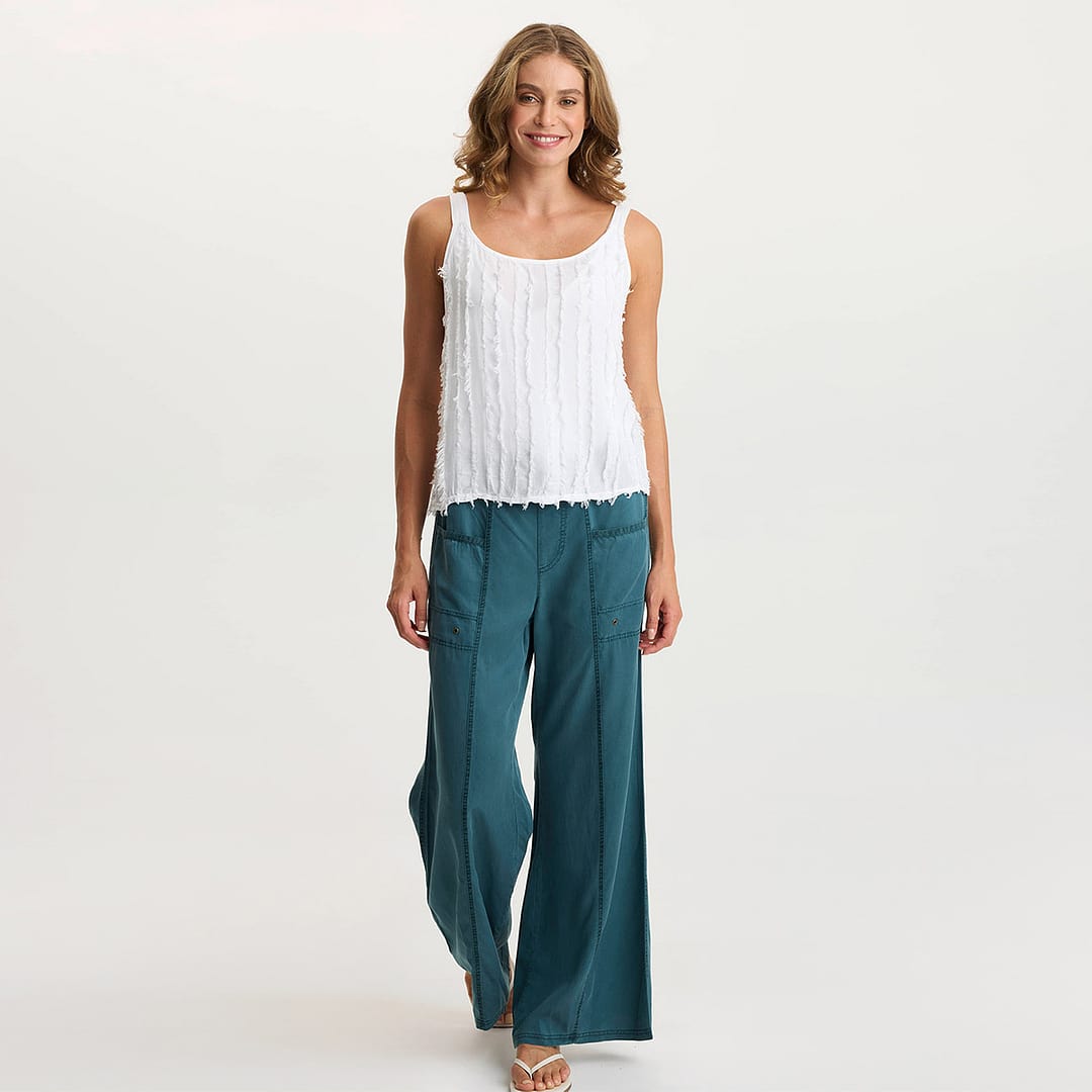 【NONCODE】Via Stitch Wide Pants BCBG New York Women's Wide Leg Pant with Side Slits, Nautica