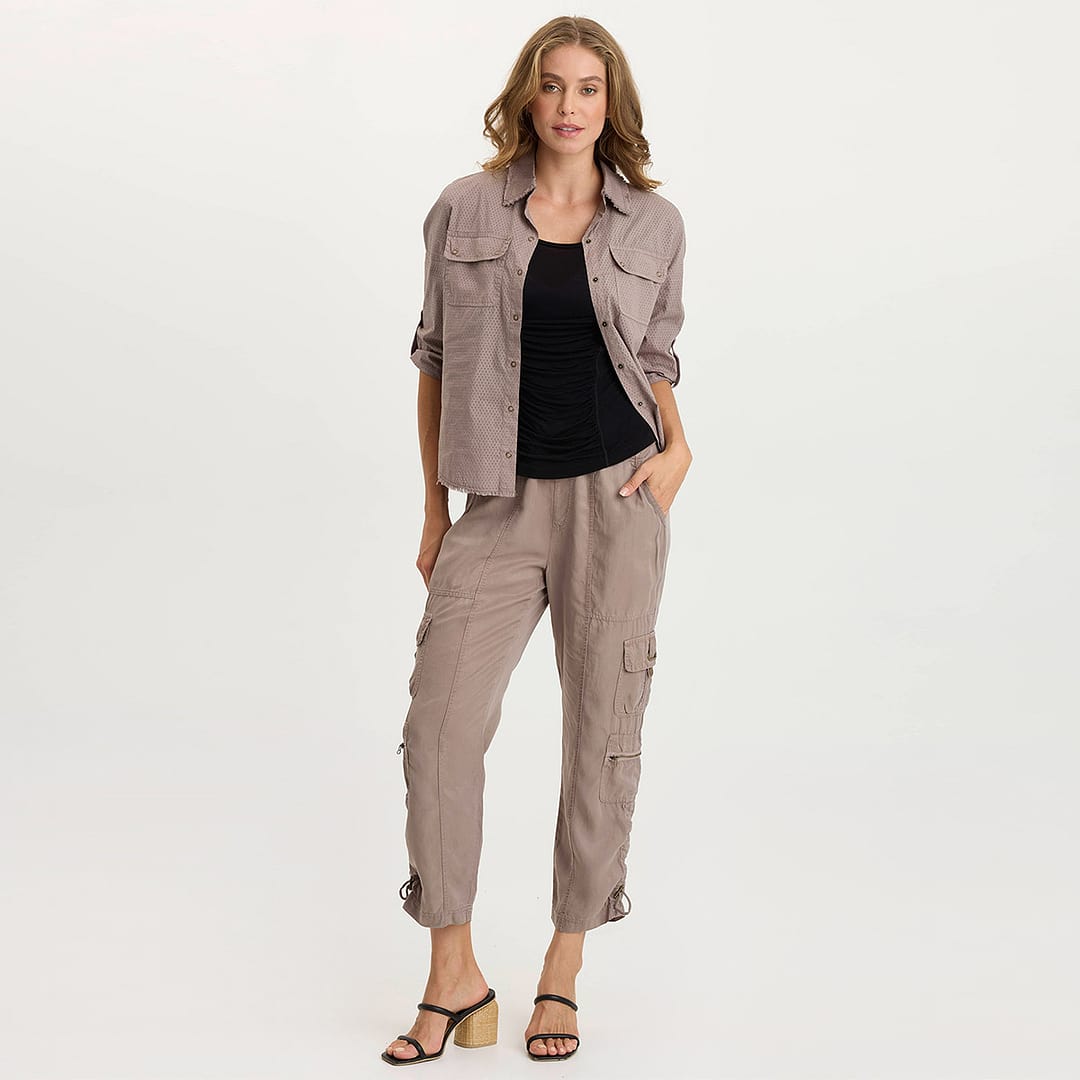 XCVI Selmy Twill Corded Cargo Crop