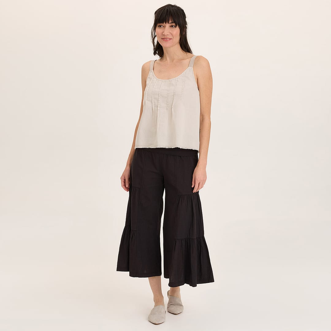 【2plan】Metri Vizo wide slacks Wide-leg trousers with crease | van Laack