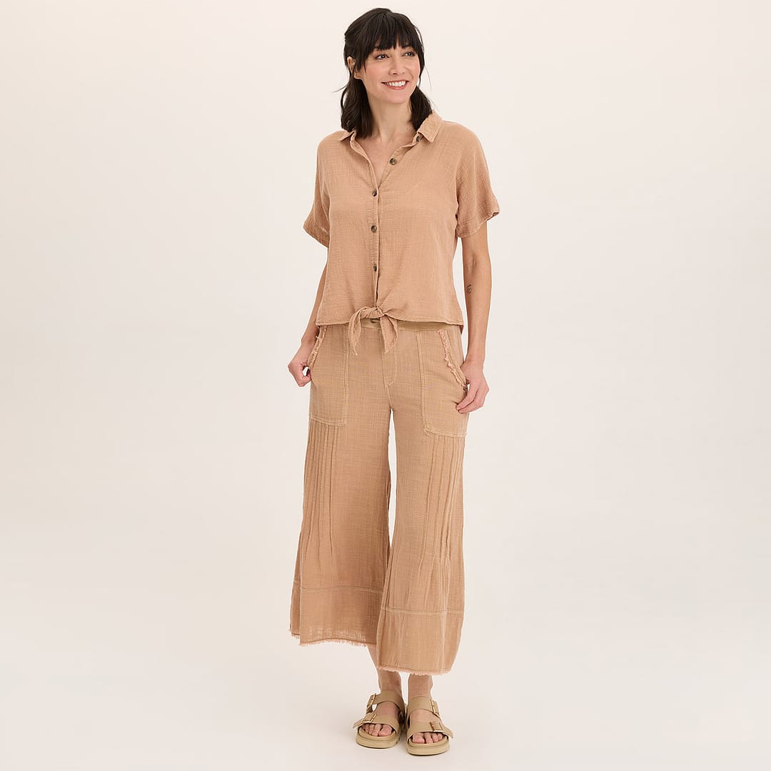 【COZY WORLDWIDE】Sculpted Leather Ruched Pants Vegan Leather Long Benji Pant – Cinq à Sept