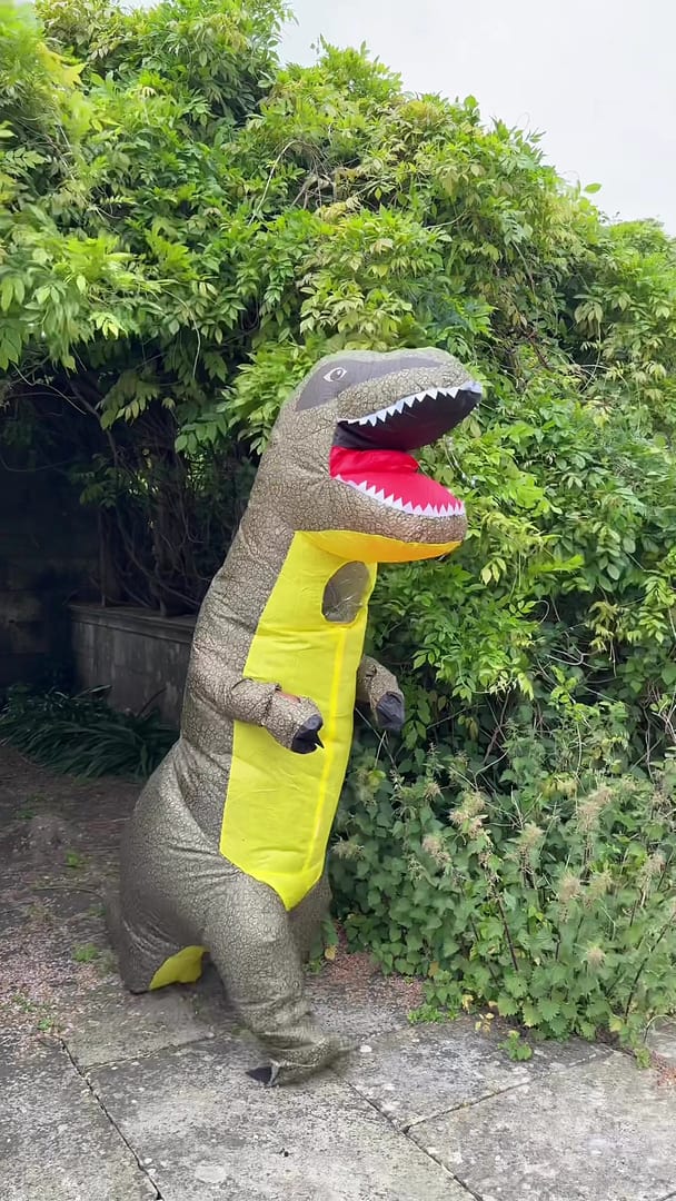 Adult Inflatable T-Rex dinosaur mascot Costume party Festival Park Halloween bar cosplay clothing size high 2.2m price in UAE | Amazon UAE