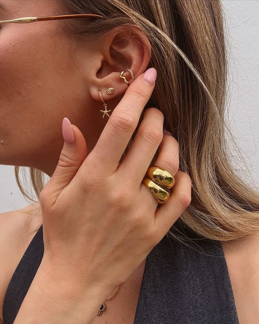 Starting the week with a good stack ✨ @charlywears Discover ear stacking sets – a curated mix of studs and huggie hoops designed by our in-house stylists for the perfect layered look.
