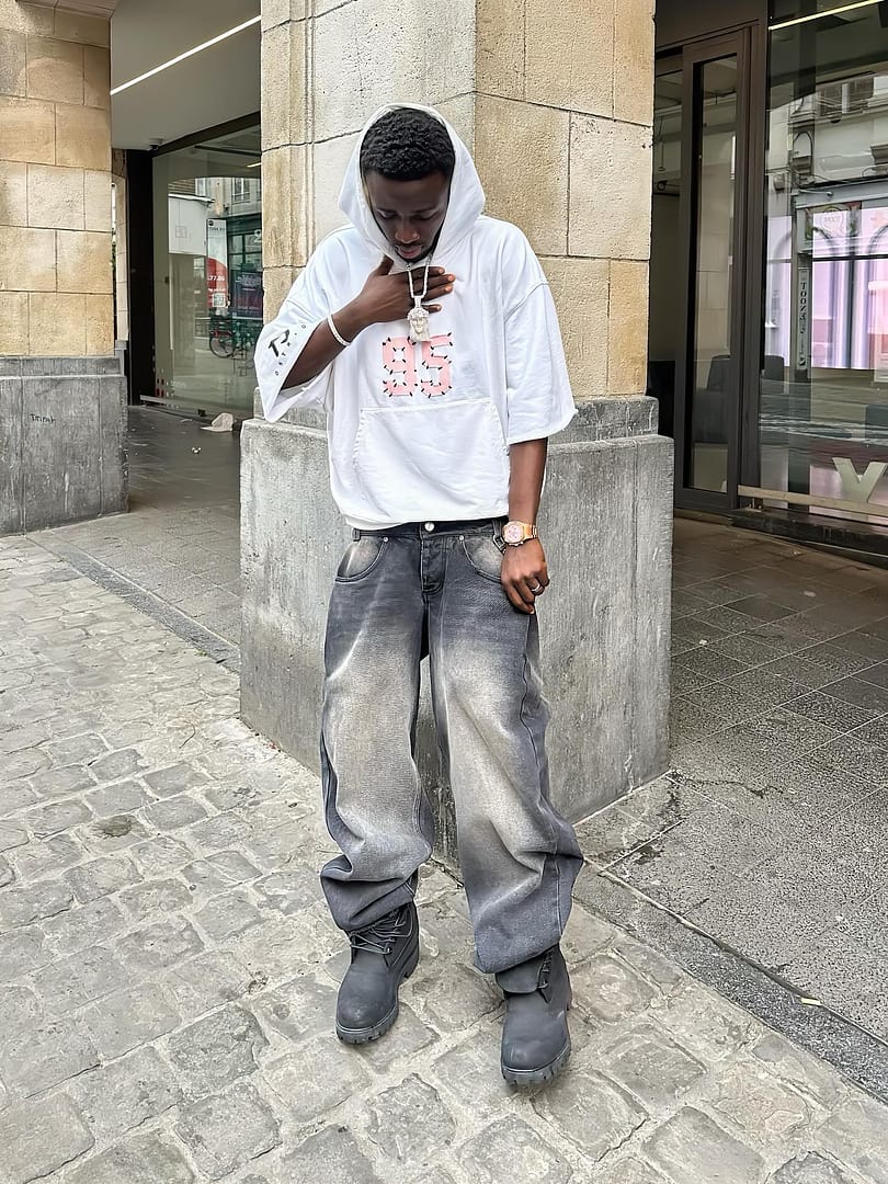 Double Waist Denim Graphite – BLACKTAILOR