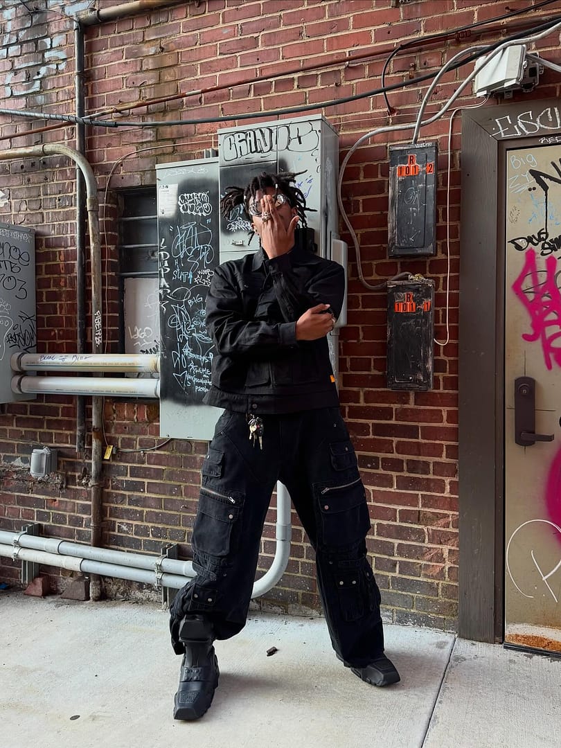 W90 Cargo Pants Washed Black – BLACKTAILOR