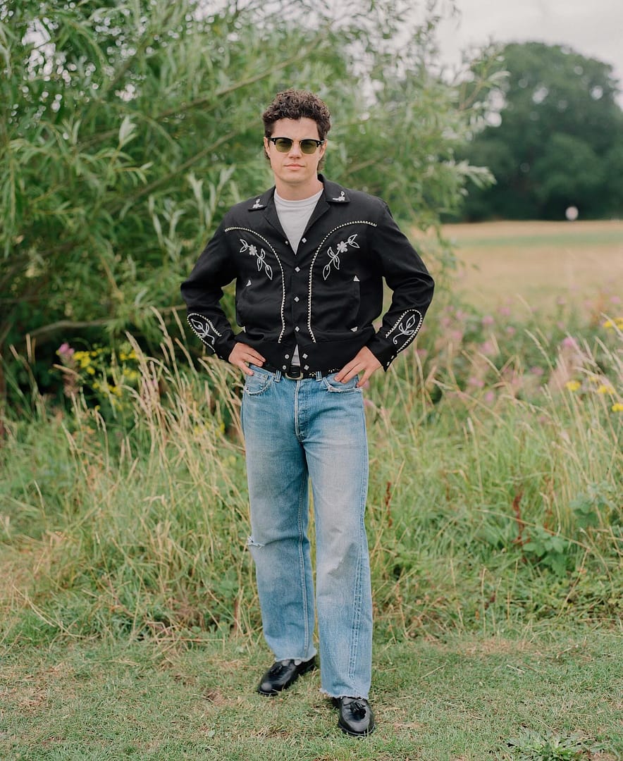 The Real McCoy's Embroidered Rayon Western Jacket Black – Clutch Cafe