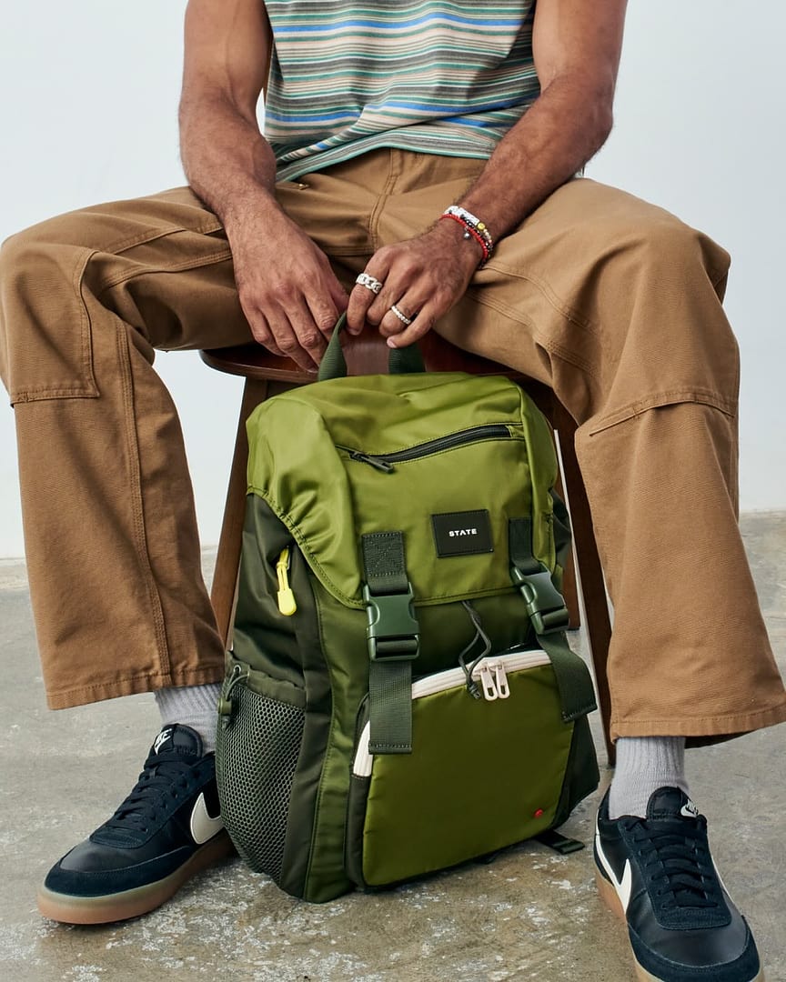 STATE Bags | Grove Rucksack Nylon Black