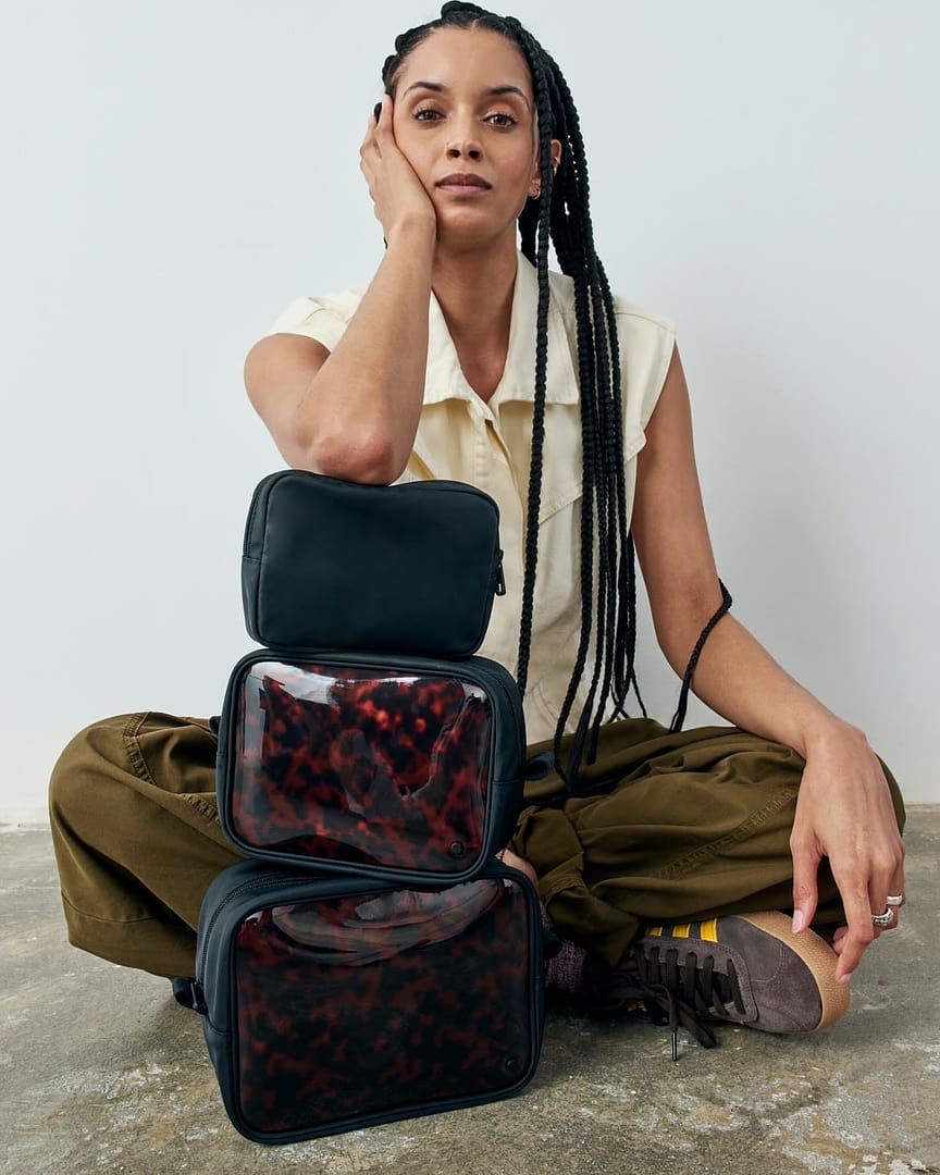 STATE Bags | Travel Pouch Set Tortoise