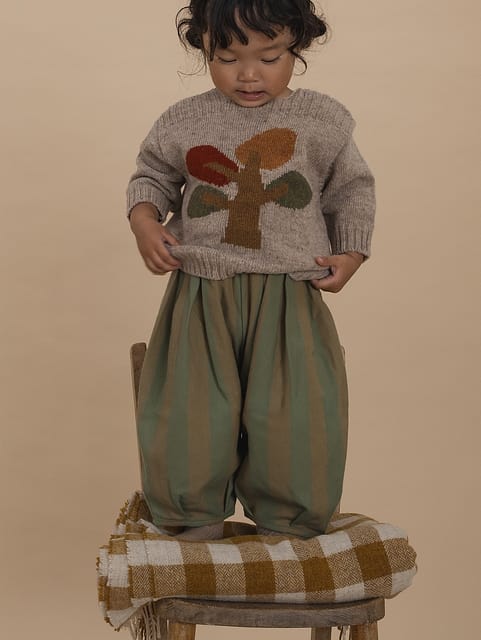 ボトムス organic zoo WOODLAND STRIPES LODGE PANTS Woodland Stripes Lodge Pants | Organic Zoo
