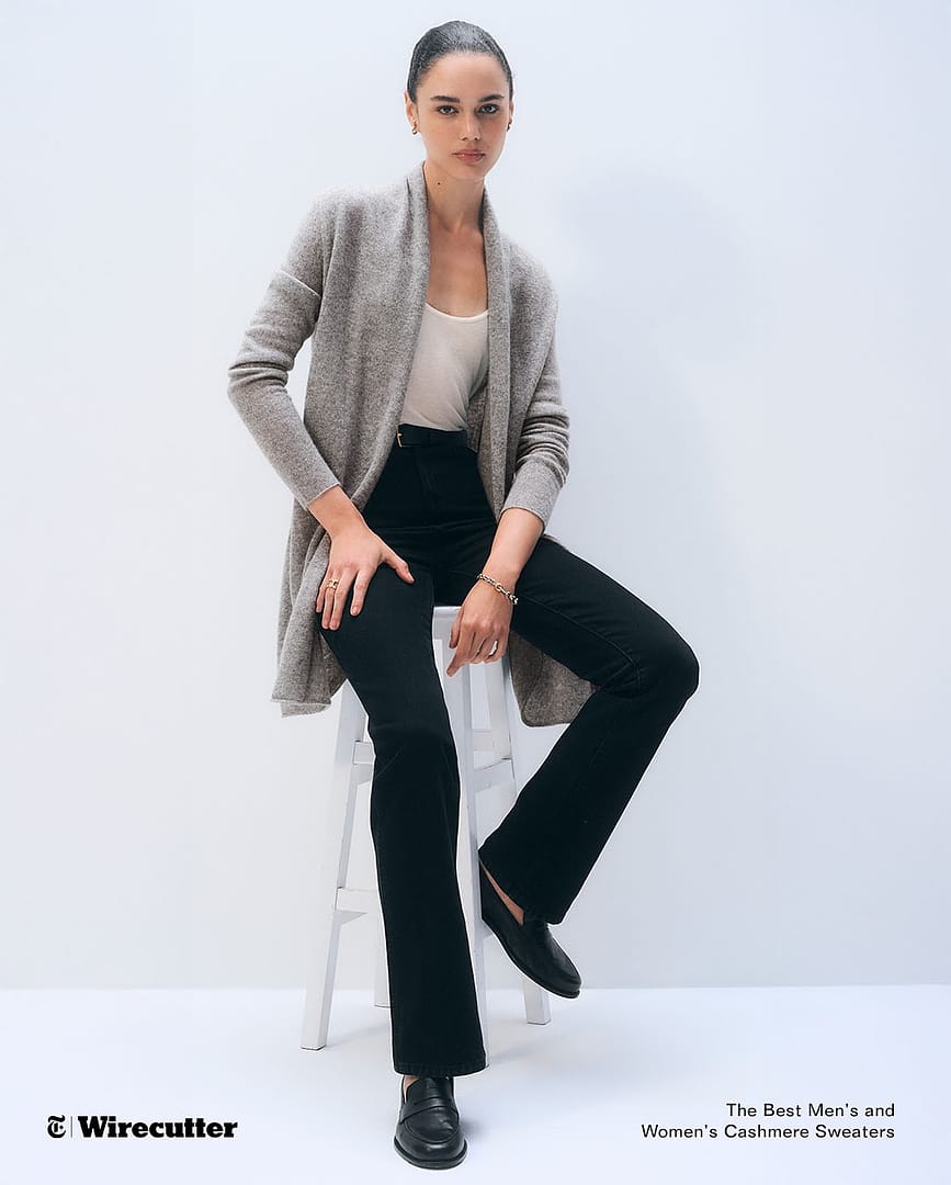 Cashmere Trapeze Cardigan Black