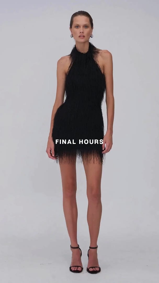 Mila Fringe Halter Neck Mini Dress  SUBOO AU