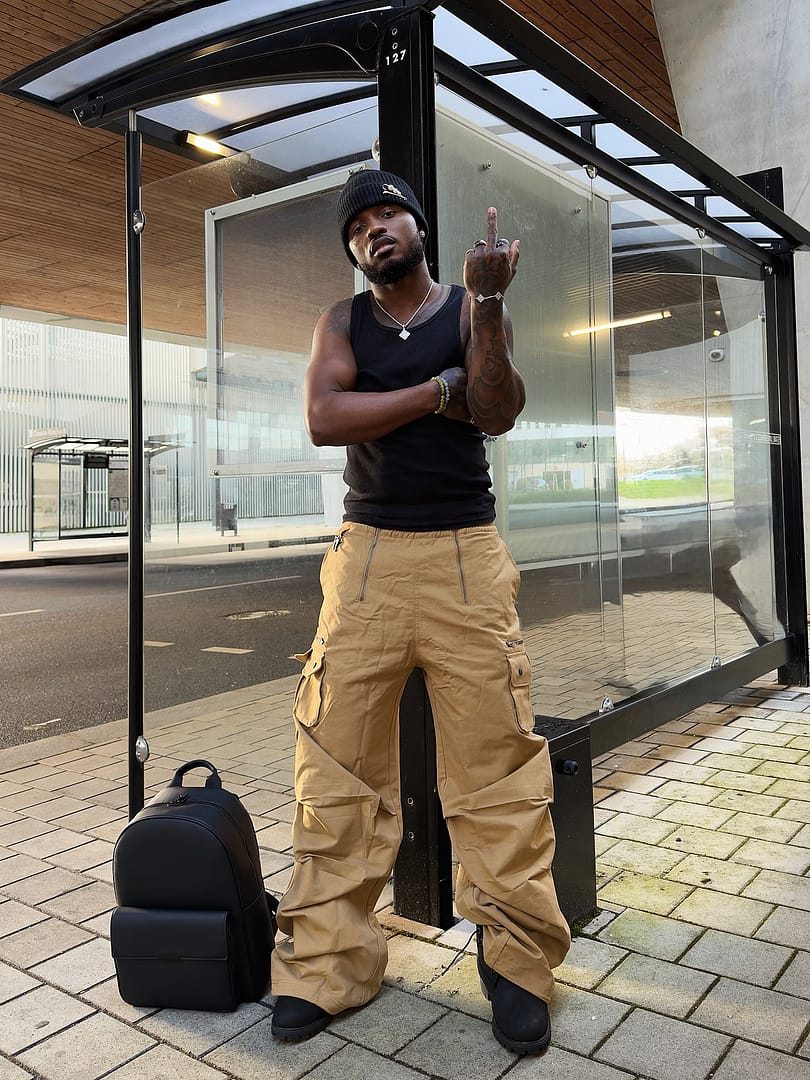 Baggy Zipper Cargo Black – BLACKTAILOR