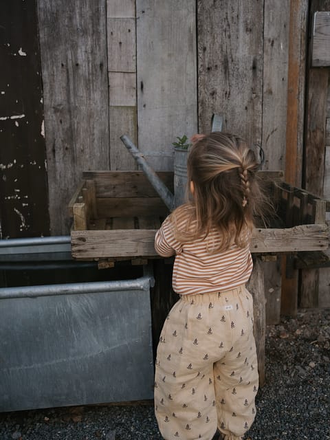 Lavender Bloom Gardener Pants | Organic Zoo