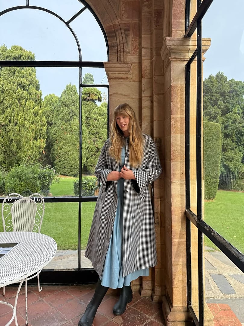 Bella Trench - Noir Gingham | steele. label