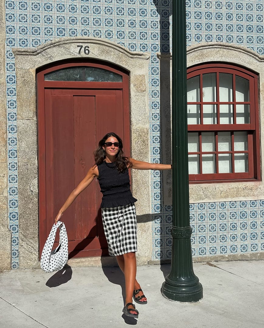 Phoebe Dress - Ruby Check | steele. label