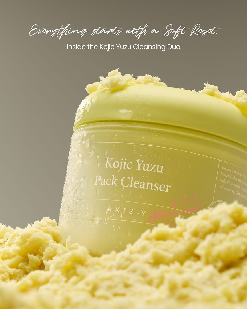 AXIS-Y Kojic Yuzu Pack Cleanser - 95% Sunscreen Removal