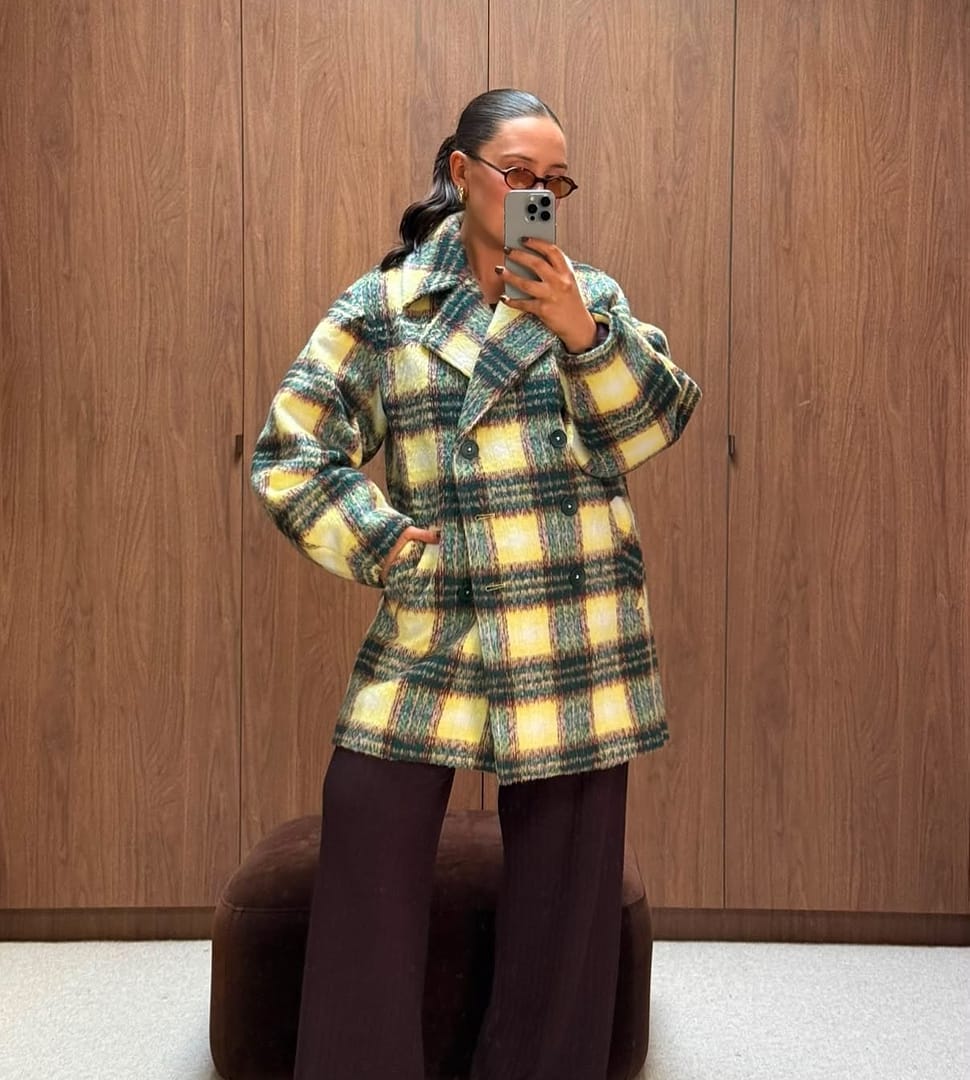 Alexandra Trench - Antique Check | steele. label